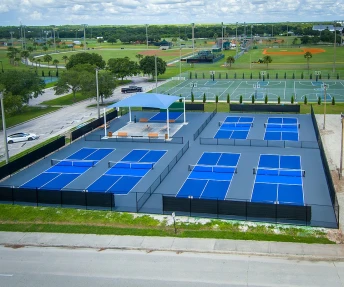 Thi công sân pickleball 5 lớp nền nhựa