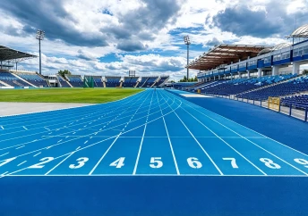 Sơn đường chạy 2 lớp TOPSPORTS nền nhựa đường