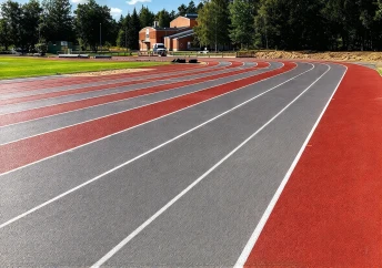 Sơn đường chạy nền nhựa đường 2 Lớp Hạt Cao Su — Novasports USA